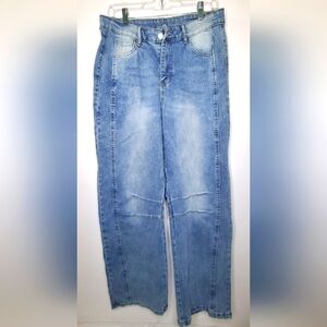 GiuliA Size L/8 Light Blue Flare & Wide Leg Jeans